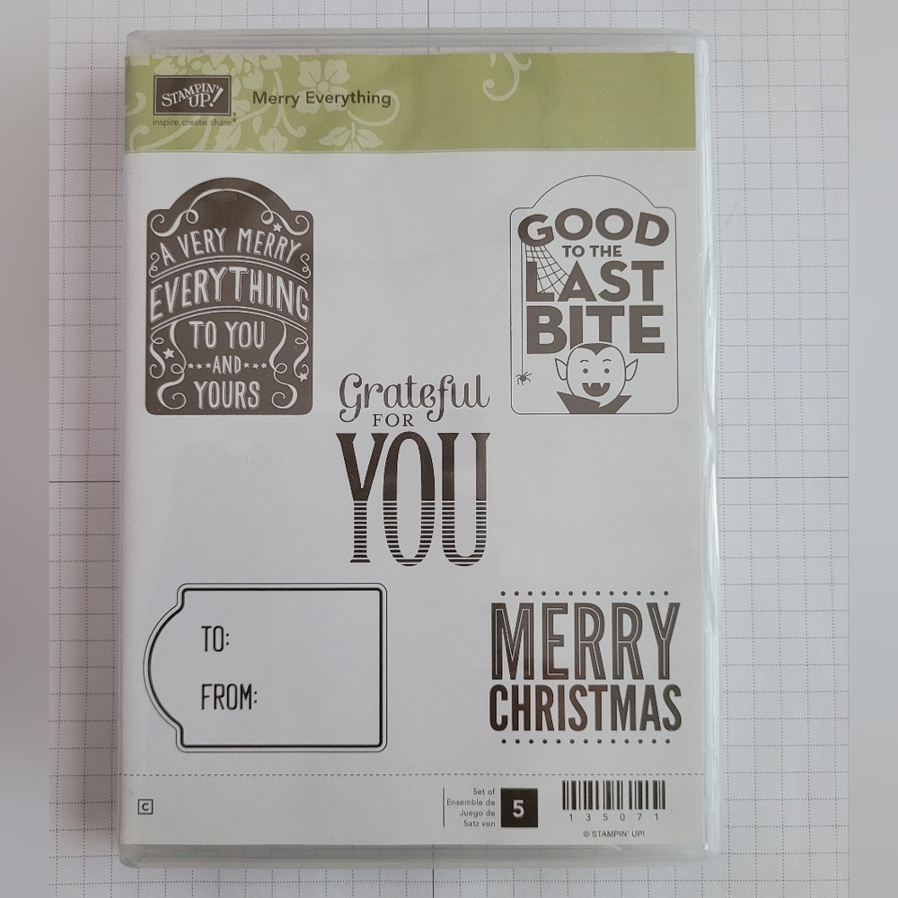 💰 (3 For $15) Stampin' Up! - Merry Everything - LIKE NEW